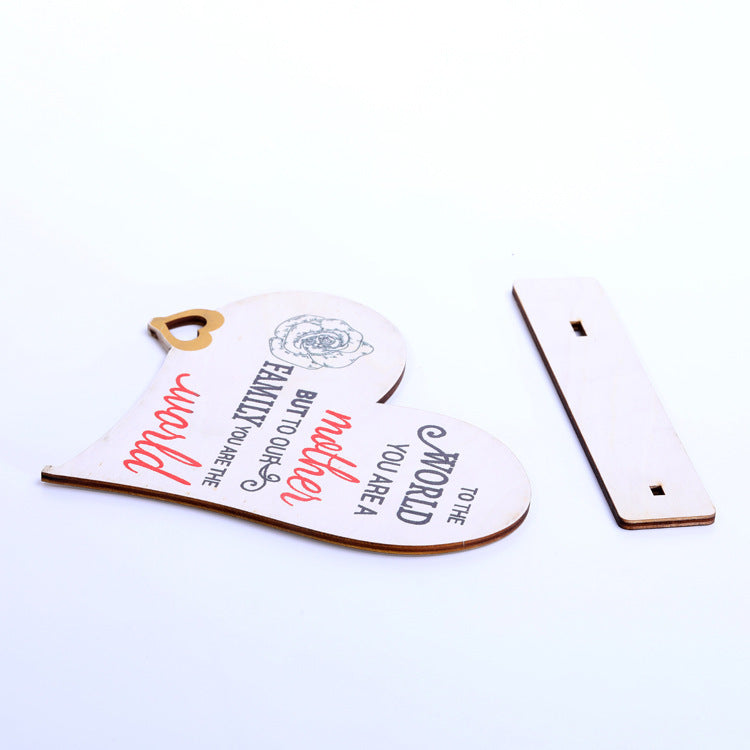 Wholesale of Mother's Day Wooden Handicraft Ornaments